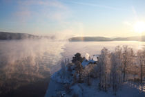 Vapors rising from a freezing river by Intensivelight Panorama-Edition