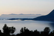 Calm sea at sunset in a fjord in northern Norway von Intensivelight Panorama-Edition