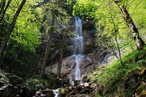 Waterfall in spring forest von Intensivelight Panorama-Edition