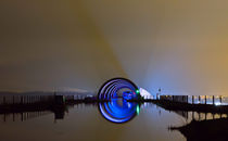 Lights over the Clyde Canal Falkirk wheel