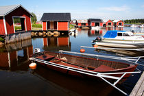 Small boat harbor with rowing boats von Intensivelight Panorama-Edition