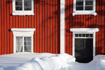 Red house in winter by Intensivelight Panorama-Edition