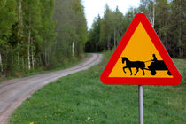 Road sign and country lane von Intensivelight Panorama-Edition