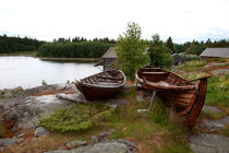 Old wooden rowing boats by Intensivelight Panorama-Edition