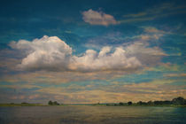 Wolken über der Elbe von pahit