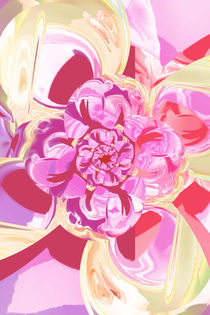 Blume Abstrakt 4 by Christine Bässler