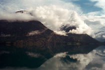 Mountain in fjord, Norway by intothewide