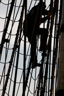 Sailor climbing in the rigging by Intensivelight Panorama-Edition