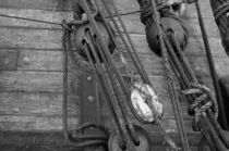 Hull of a tall ship - monochrome by Intensivelight Panorama-Edition