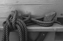 Ropes on a tall ship - monochrome by Intensivelight Panorama-Edition