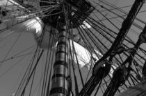 Mast on a tall ship - monochrome by Intensivelight Panorama-Edition
