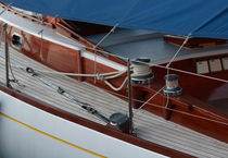 Deck of a sailing yacht von Intensivelight Panorama-Edition