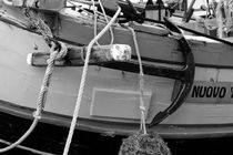 Anchor on an old wooden sailing ship - monochrome von Intensivelight Panorama-Edition