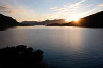 Sunset over Gratangen fjord von Intensivelight Panorama-Edition