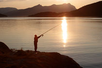 Fishing at sunset von Intensivelight Panorama-Edition