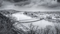View from Citadella on Budapest by Zoltan Duray