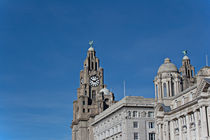 Liver Buildings on Liverpool waterfront by illu