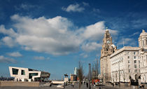 Liver Buildings on Liverpool waterfront by illu