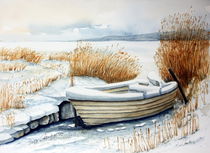 Boot im Schnee by Inez Eckenbach-Henning