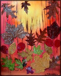 Abstraktes Herbst by Eva Borowski