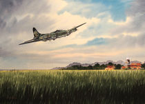B-17 Over Norfolk England by bill holkham