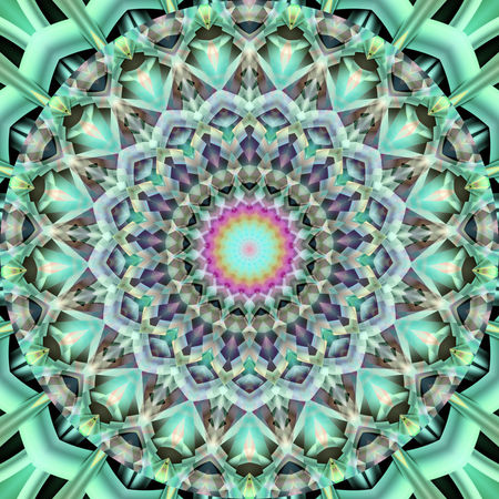 Mandala-green-pattern