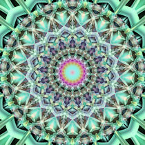 Mandala Muster in grün von Christine Bässler