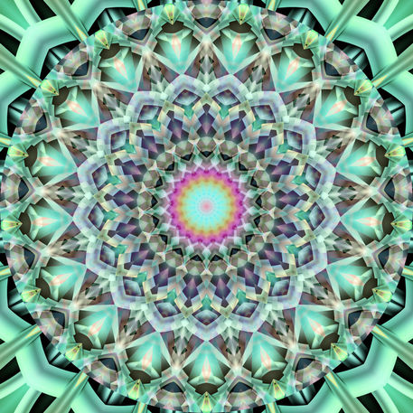 Mandala-green-pattern