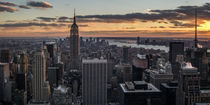Empire State Sunset - II by David Tinsley