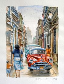 Gasse in La Habana, Cuba by Ronald Kötteritzsch