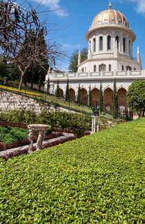 Bahai Gardens and temple dome, Haifa, Israel by Serhii Zhukovskyi