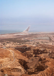 View on Dead Sea from Masada fortress, Israel by Serhii Zhukovskyi