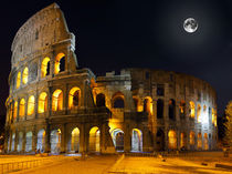 The Colosseum, Rome.  Night view by ivantagan