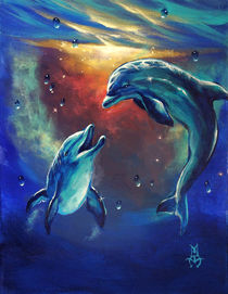 Happy Dolphins von Marco Antonio Aguilar