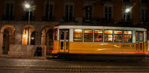 Night tram by Amilcar Pereira