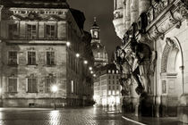 raining day Dresden at night by drachenkind