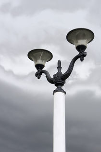 Lantern against a gray sky by Volodymyr Chaban