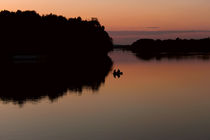 River after sunset by Volodymyr Chaban