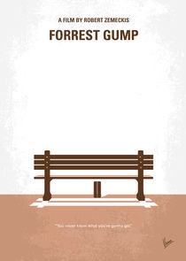 No193 My Forrest Gump minimal movie poster by chungkong