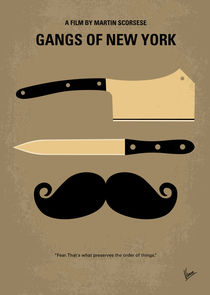 No195 My Gangs of New York minimal movie poster by chungkong