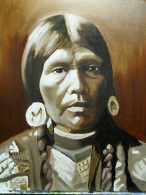 Lakota woman, an American Native by Gene Davis