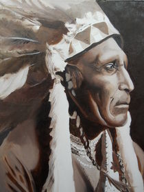 Sioux cheiftan an American Native by Gene Davis