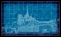 Blueprint: Paris #1 by Leopold Brix