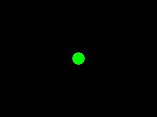 A-green-circle-on-a-black-background