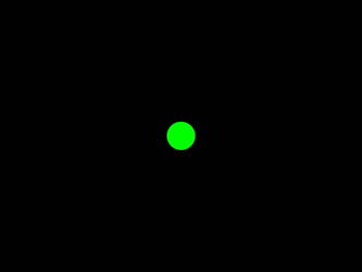 A-green-circle-on-a-black-background