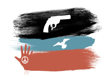 Gun-peace-concept