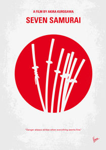 No200 My The Seven Samurai minimal movie poster by chungkong