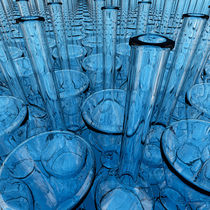 Glass Labware in Blue by Peter J. Sucy