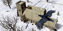 Churchyard Ravens by Peter J. Sucy
