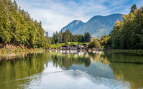 Riessersee mit Hotel by Erhard Hess